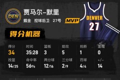 约基奇28+11默里34+6 掘金轻取黄蜂3连胜