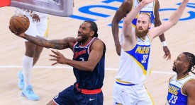 伦纳德29+8马瑟林23分 西亚卡姆空砍29分快船胜步行者